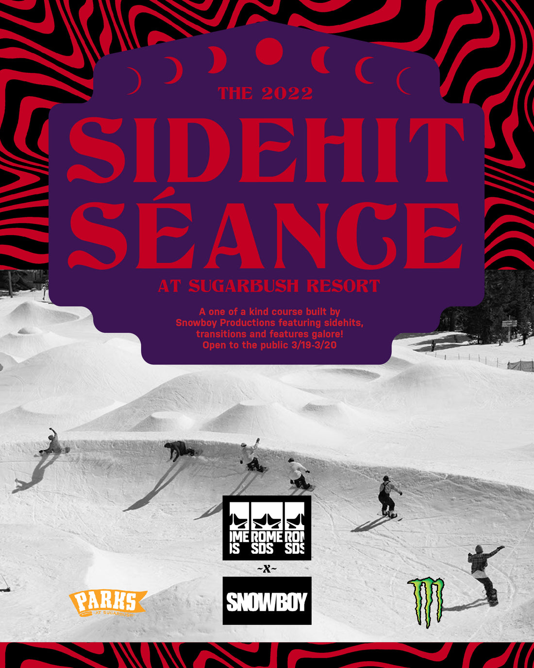 Seance event banner 2023/2024 Rome SDS snowboarding event