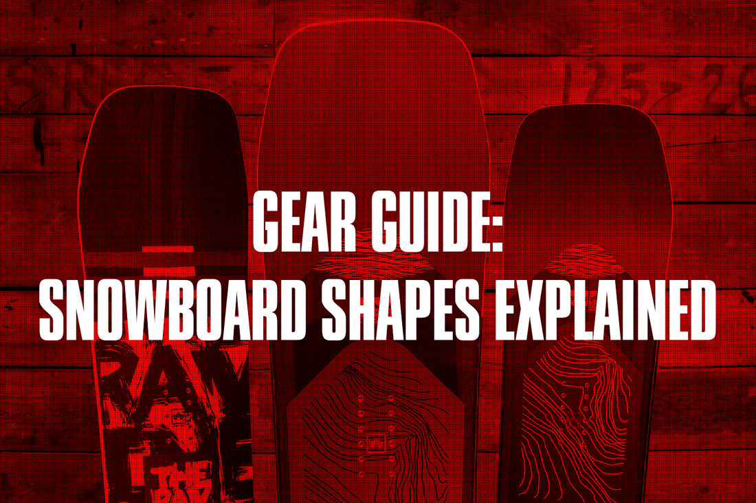 Snowboard Banner Image, 21/22, Rome Snowboards, Snowboard Shapes Explained