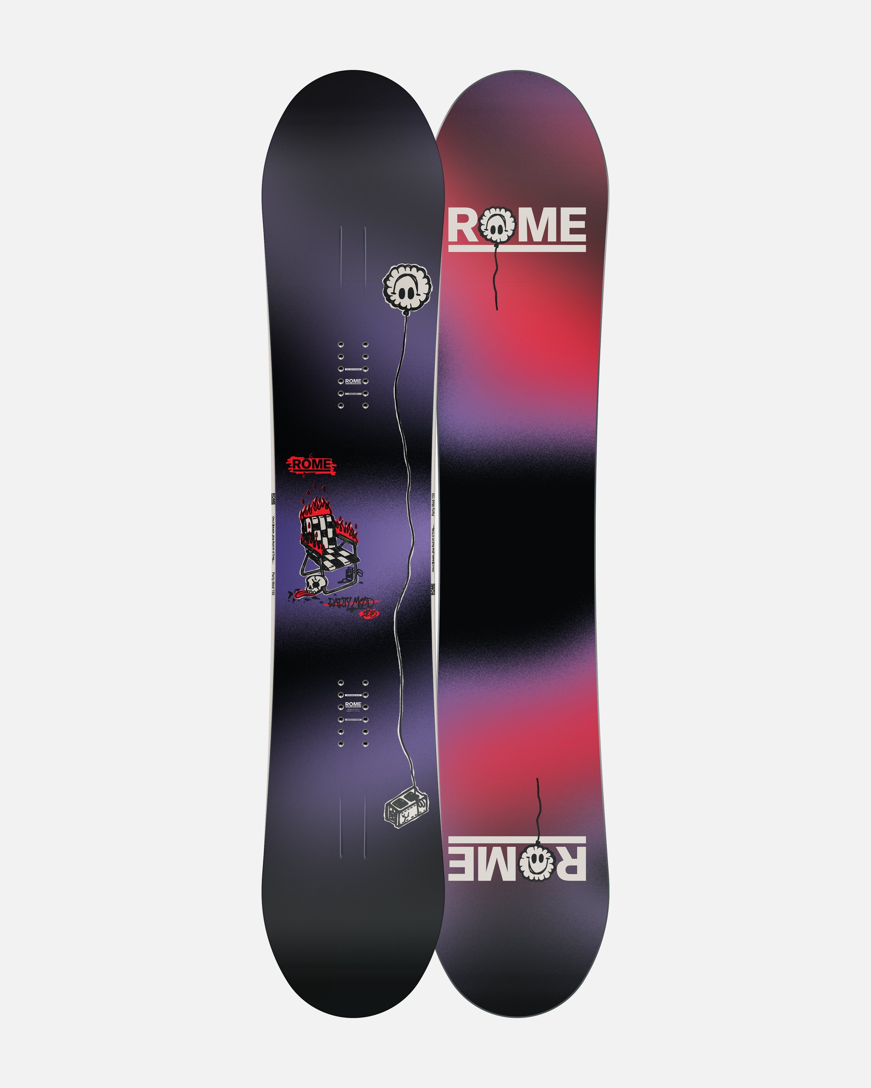 Party Mod Snowboard - True Twin Snowboards - Rome US - 2025-2026 - Rome Snowboards