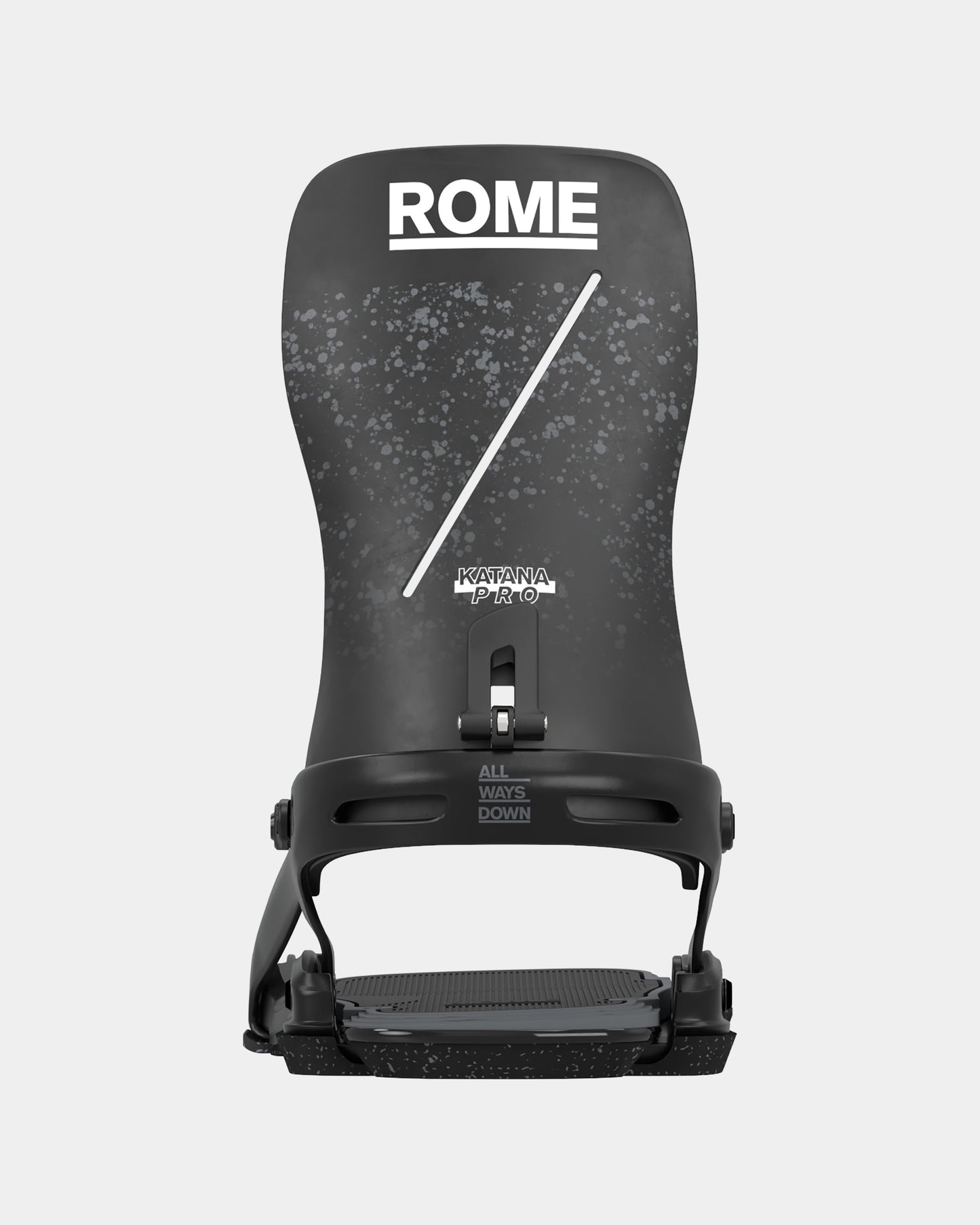 color-black Katana Pro 2025 | Rome Snowboards™ professional men bindings