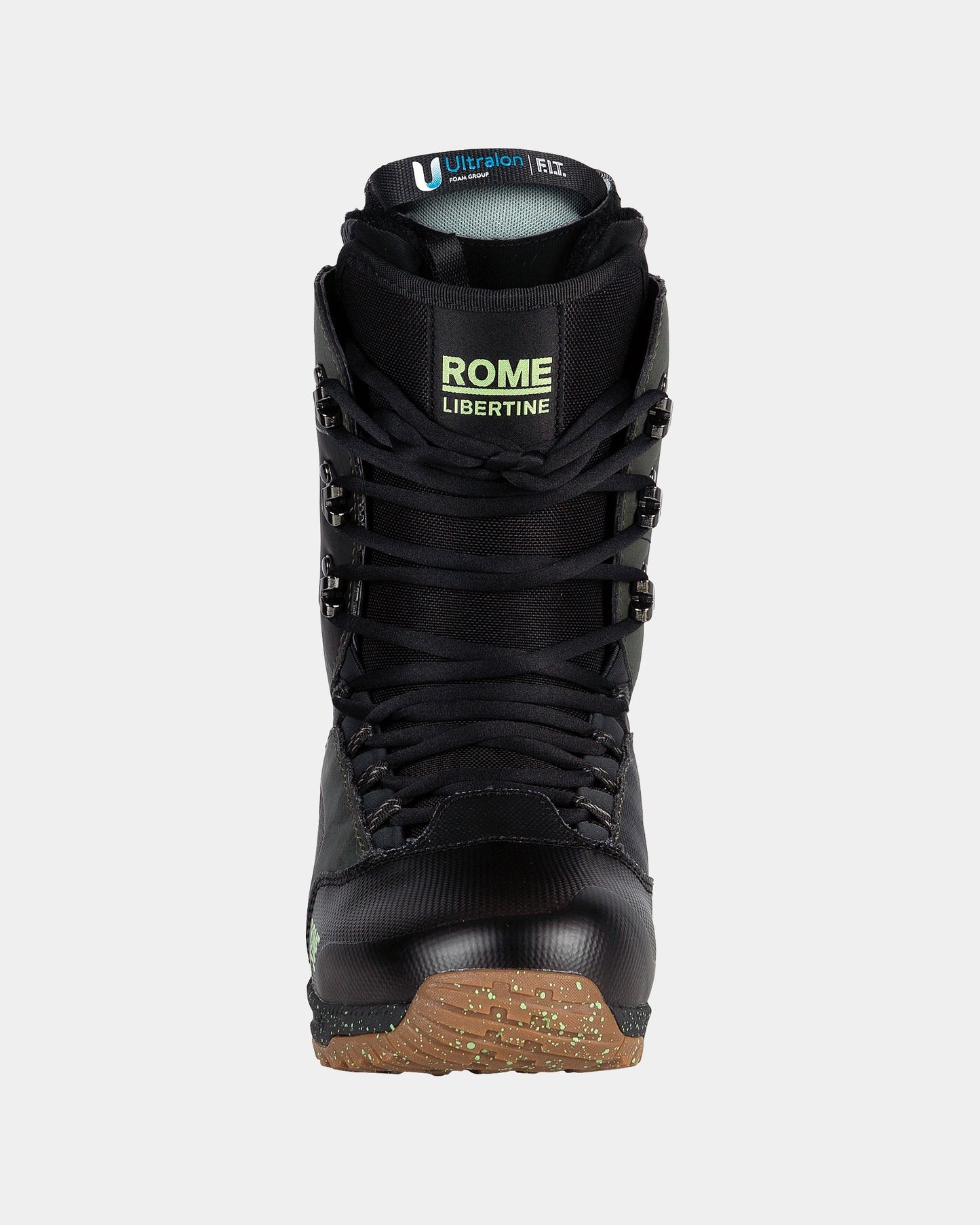 features-bg-black/olive Libertine Lace 2025 | Rome Snowboards™ snowboard boots for men